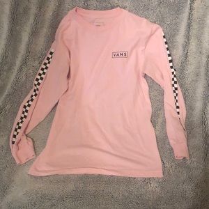 Womans  Vans Brand pink long sleeve T-shirt